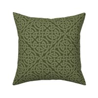 Celtic knot allover - olive green