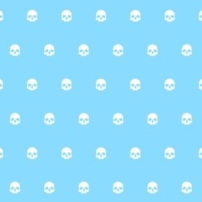 Blue Skull Polkadots