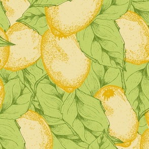 Update! Hand-Drawn-Vibrant-Mediterranean-Citrus-lemons-and-foliage