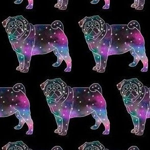 Galaxy Pug - Black