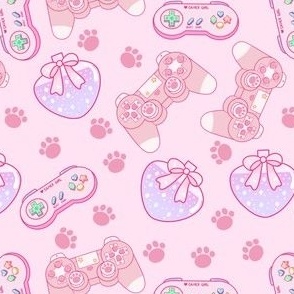 Pink Gamer Girl - Large