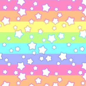 rainbow stars - M