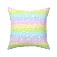 pastel rainbow stars - M