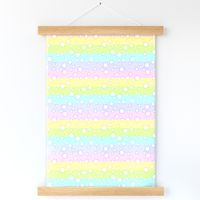 pastel rainbow stars - M