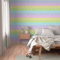 pastel rainbow stars - M