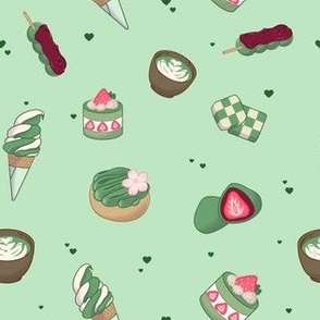 Matcha Dreams Pattern - Small