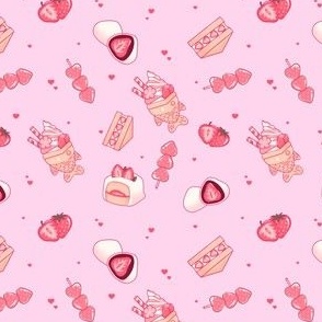 Strawberry Dreams Pattern - Small