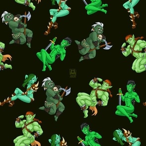 Pin Up Orc Studs