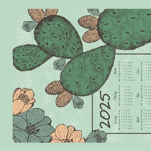 Opuntia & Flowers Calendar 2025