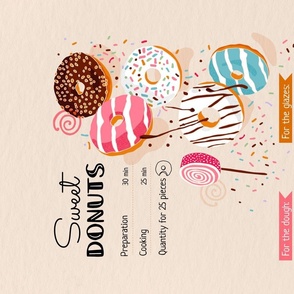 Love Donuts_Spoonflower wall hanging