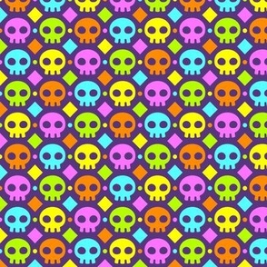 rainbow skulls - S