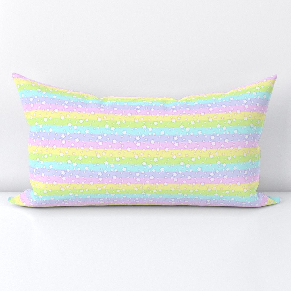 pastel rainbow stars - S