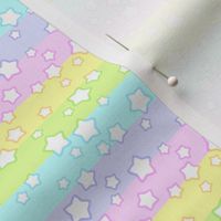 pastel rainbow stars - S