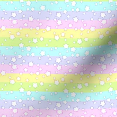 pastel rainbow stars - S