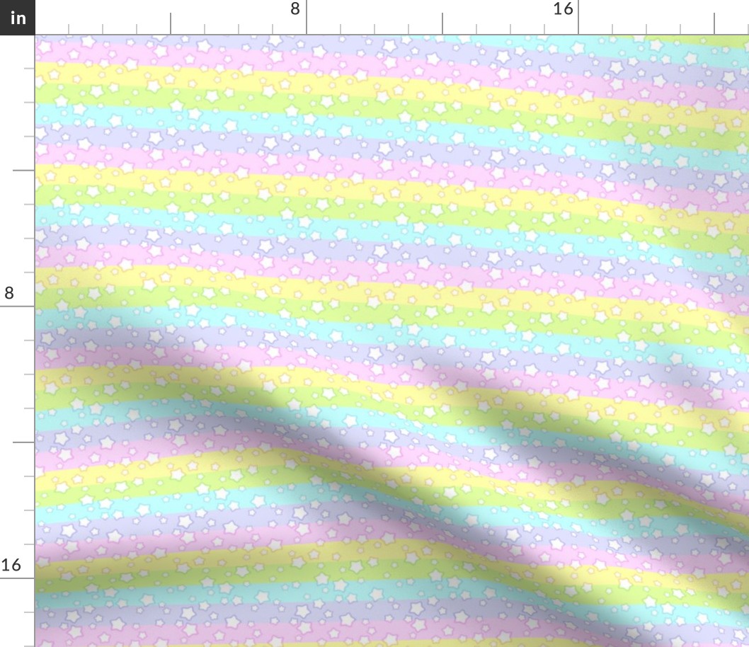 pastel rainbow stars - S