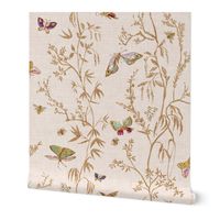 Butterfly Chinoiserie (cream) LRG