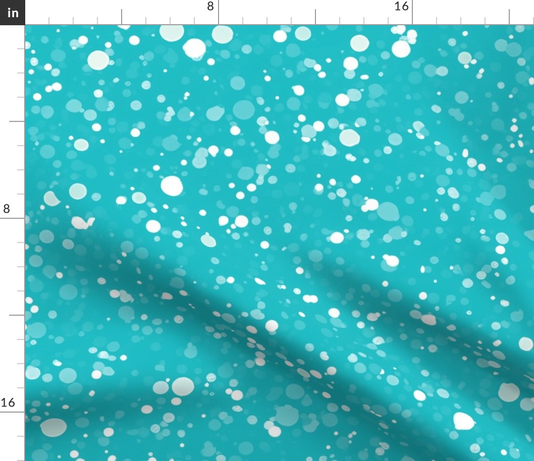 Dark Aqua Blue Confetti Glitter  