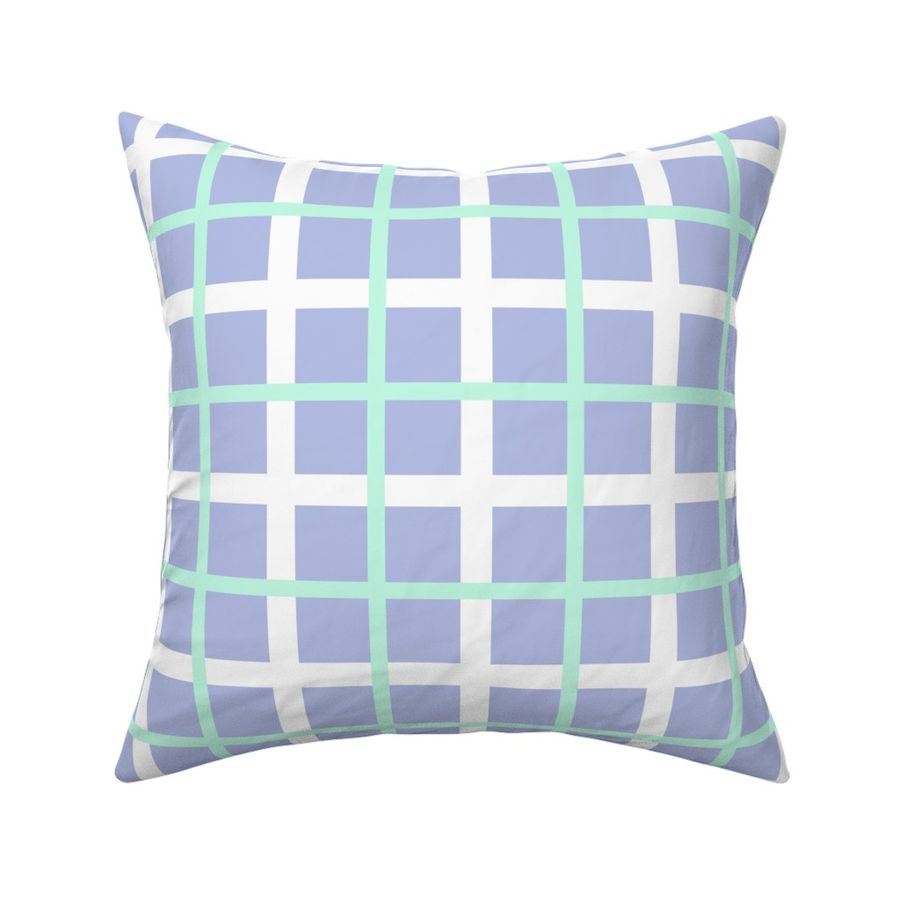 pastel plaid - lilac and mint