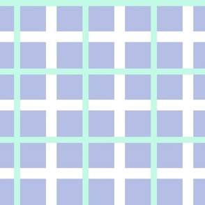 pastel plaid - lilac and mint