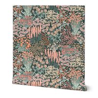 Garden Bloom Floral-Jumbo-Large-Coral Dark Pine-Hufton-Studio