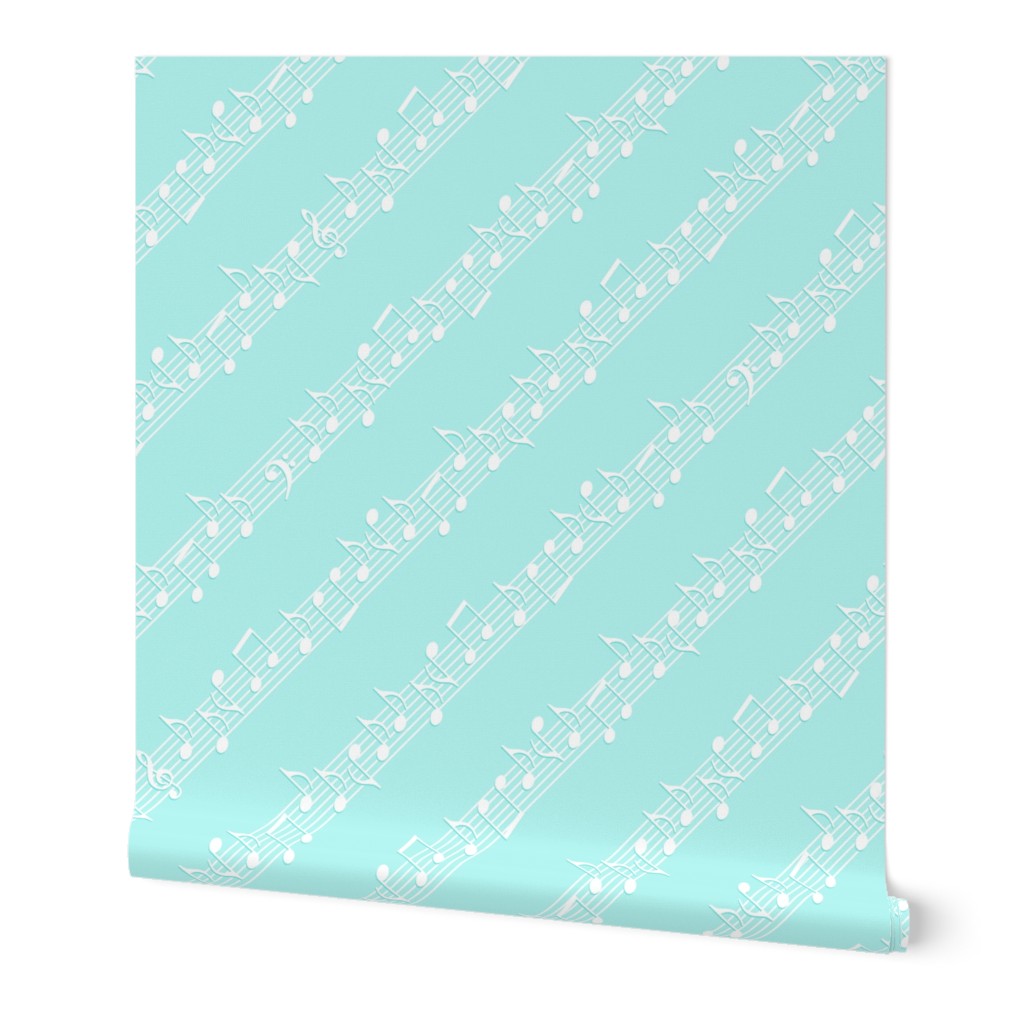 Pastel Music (mint x white)