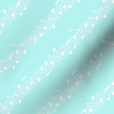 Pastel Music (mint x white)