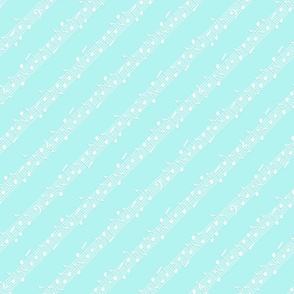 Pastel Music (mint x white)