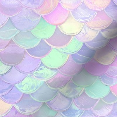 Mermaid Scales Fishy Tail Skin Fairy Kei Light Purple Y2K Small Scales