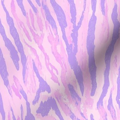 Pink Zebra Tigers Light Purple Animal Print Y2K Gyaru Harajuku Lilac Fairy