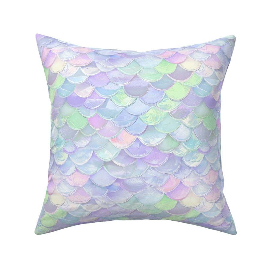 Mermaid Scales Light Purple Pastel Blue Rainbow Y2K Mermaidcore Fairy Kei