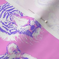 Tigers bubblegum pink Purple Periwinkle Y2K Gyaru Harajuku Pink Cheetah