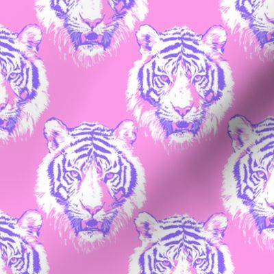 Tigers bubblegum pink Purple Periwinkle Y2K Gyaru Harajuku Pink Cheetah