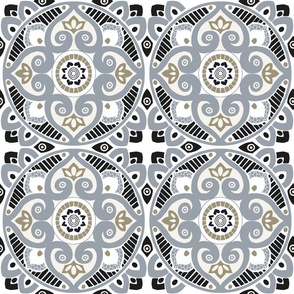 Arabesque Tile Cementine