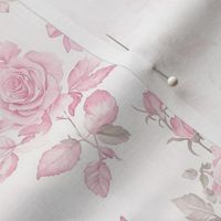 Rose Pink Bows Spring Floral Coquette Aesthetic Grandmillennial Shabby Chic