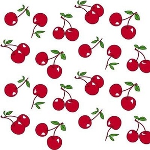 Cherries red x white