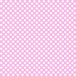 Polka Dots light pink x white