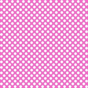 Polka Dots pink x white