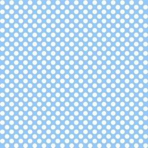 Polka Dots blue x white