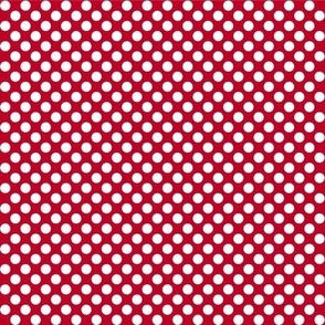 Polka Dots red x white