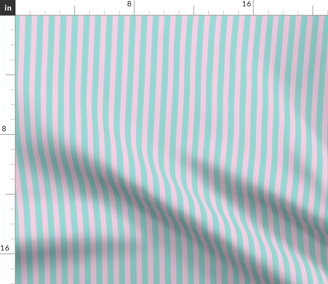 Fairy Stripe - Pink & Teal