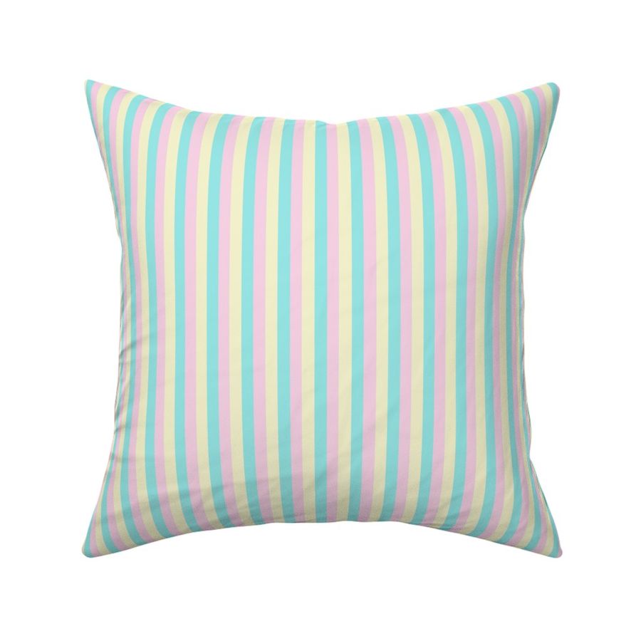 Fairy Stripe - Teal Pink Lemon