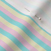 Fairy Stripe - Teal Pink Lemon