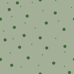 Light Green with Dark Green Dots