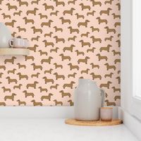 dachshund // doxie blush cute dog sweet pet dog fabric dogs pets cute dog dog design