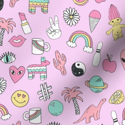 patches // 90s nostalgia pastel print fairy kei fabric design rainbows dinosaurs planets space cute girls design