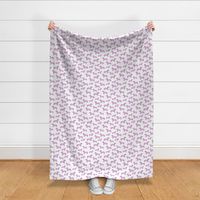 doxie //pastel puprle doxie fabric dachshunds dog fabric pastel purple design