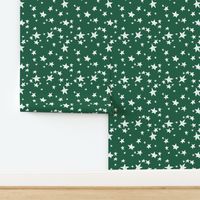 stars // forest green star fabric andrea lauren design nursery baby stars fabric