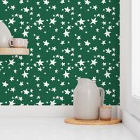 stars // forest green star fabric andrea lauren design nursery baby stars fabric