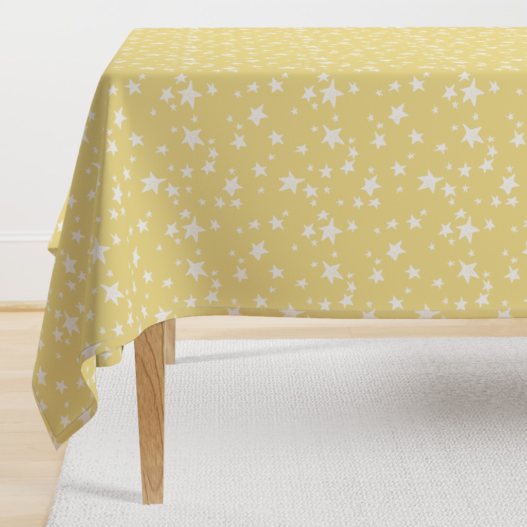 stars // lemon yellow star fabric pastel yellow design andrea lauren fabric