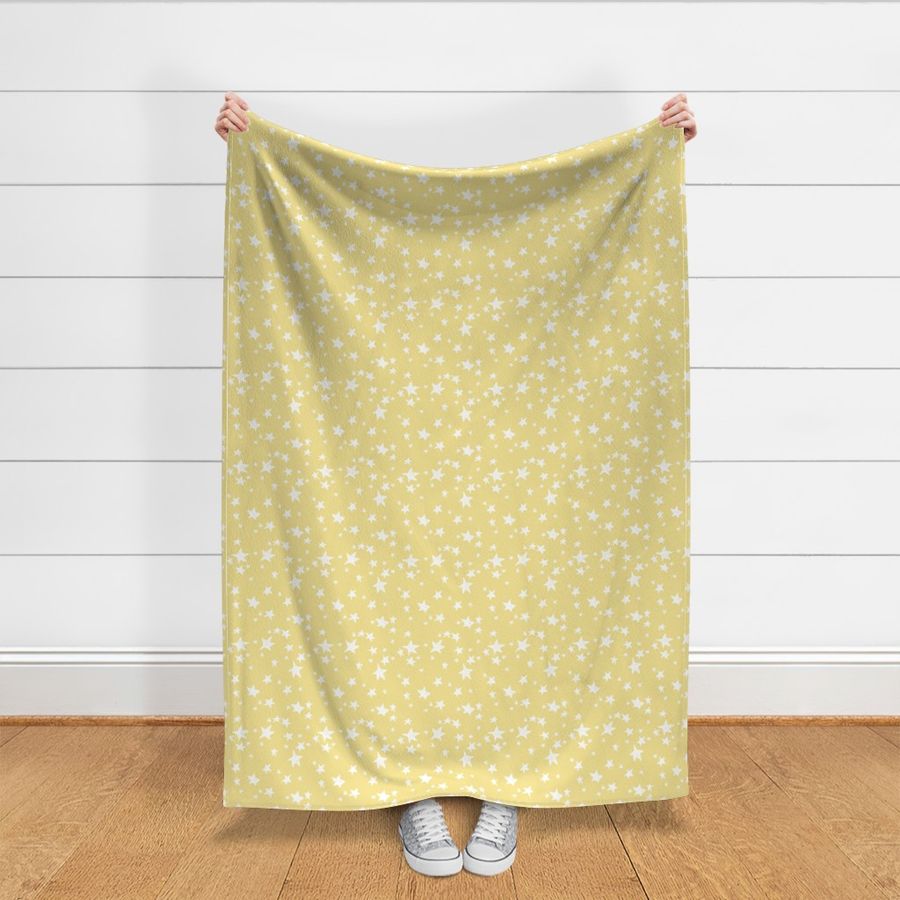 stars // lemon yellow star fabric pastel yellow design andrea lauren fabric